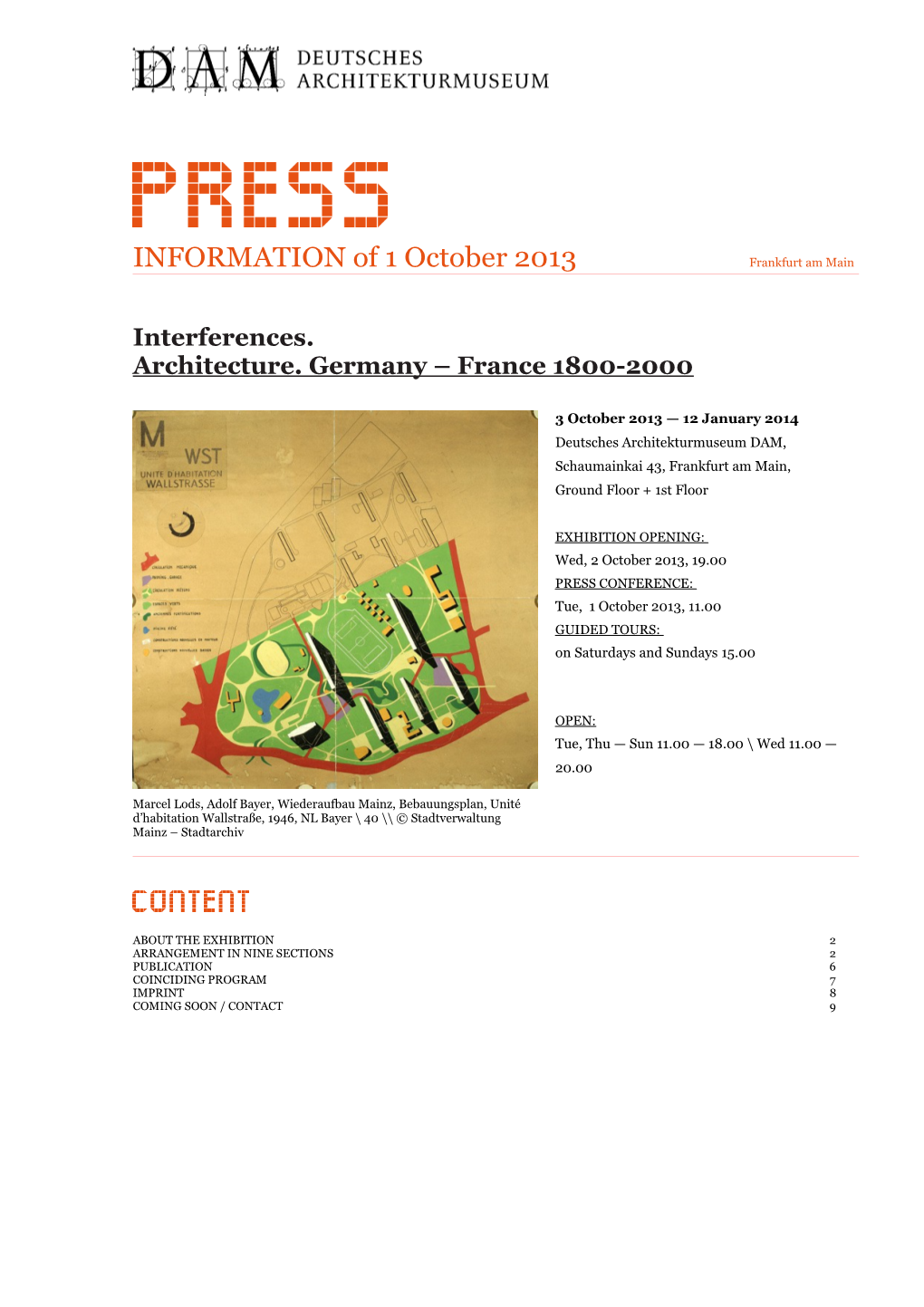 Interferences Shape Architecture in Germany and France