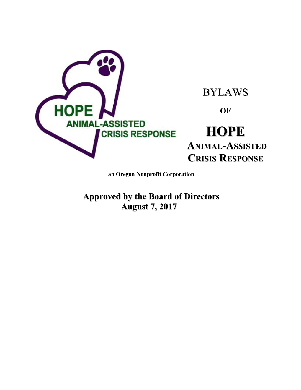 HOPE AACR Bylaws