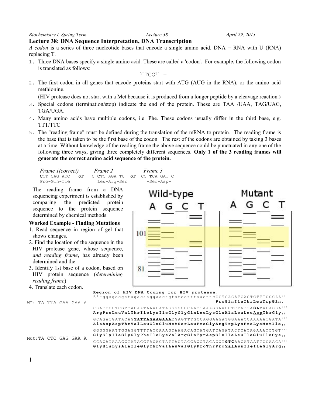 Nucleic Acid Structures