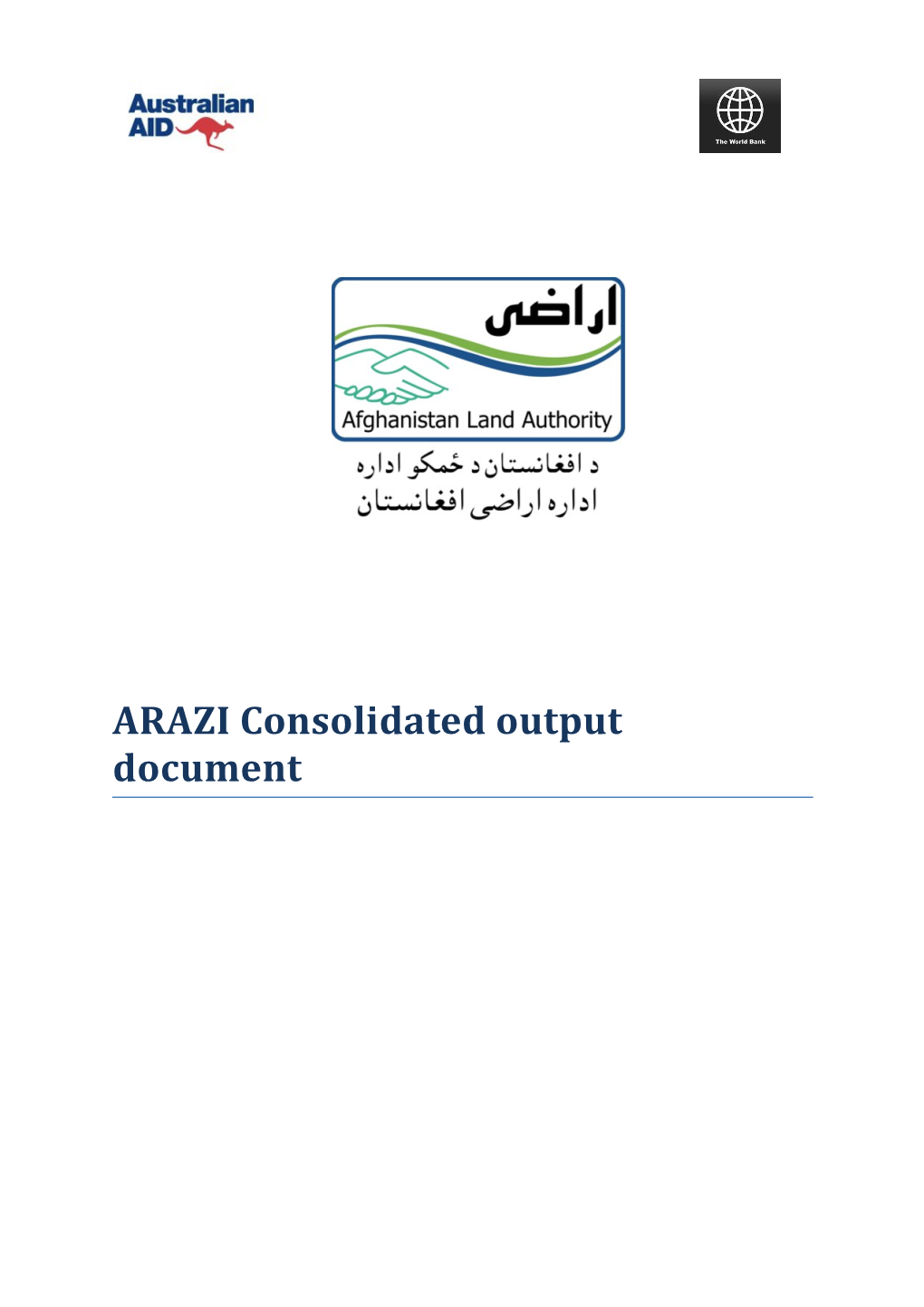 ARAZI Consolidated Output Document