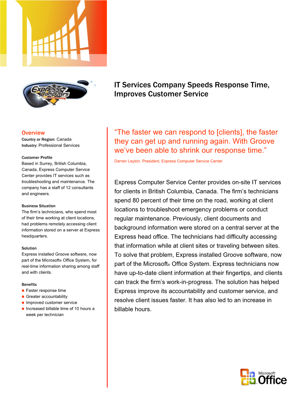 IT Services Company Speeds Response Time, Improves Customer Service