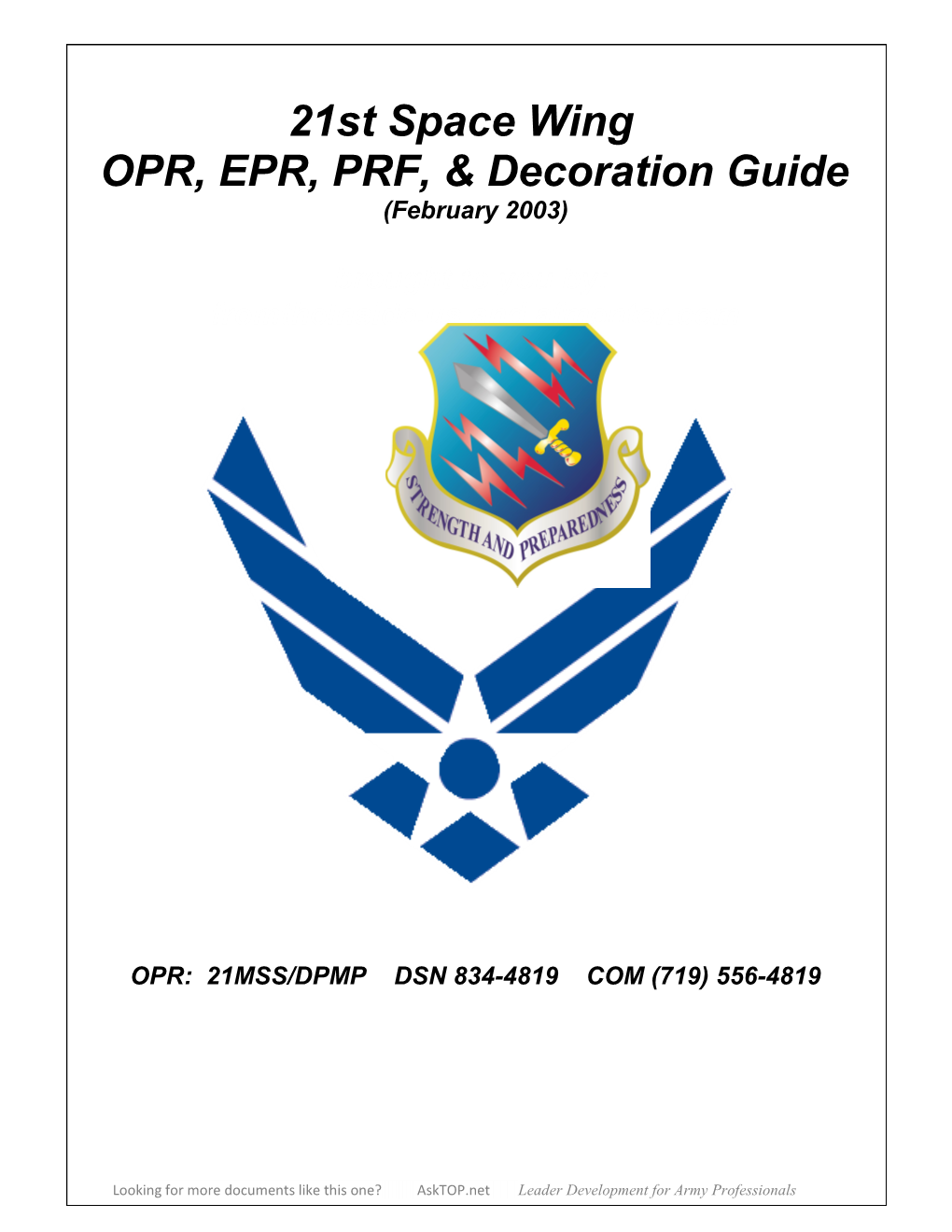 AFRS EPR Processing Procedures