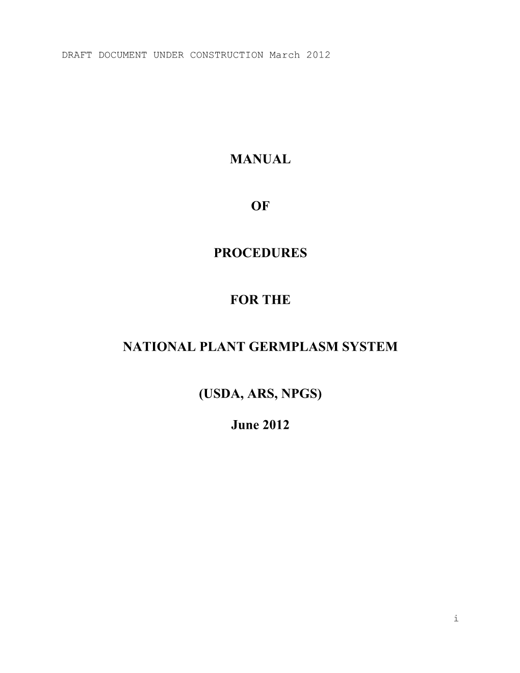 National Plant Germplasm System