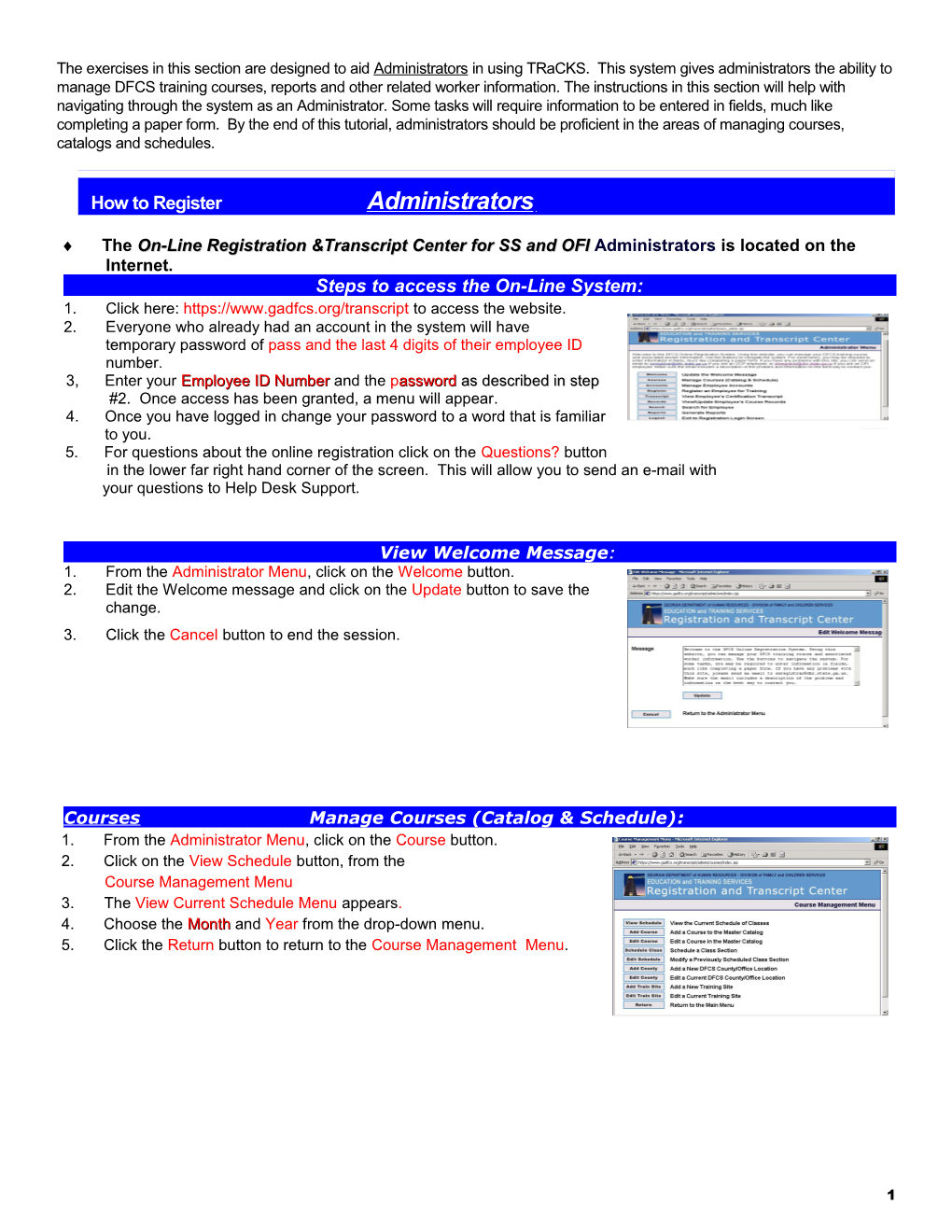 How to Register Administrators