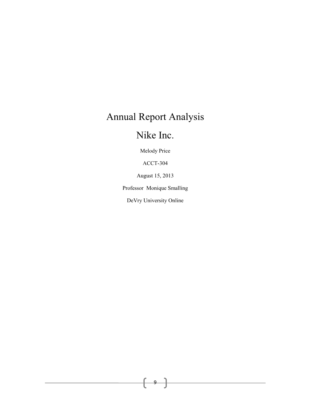 Annual Report Analysis