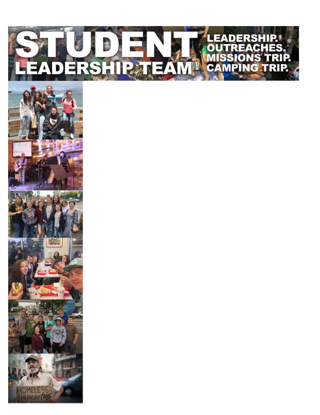 Student Leadership Team Responsibilities