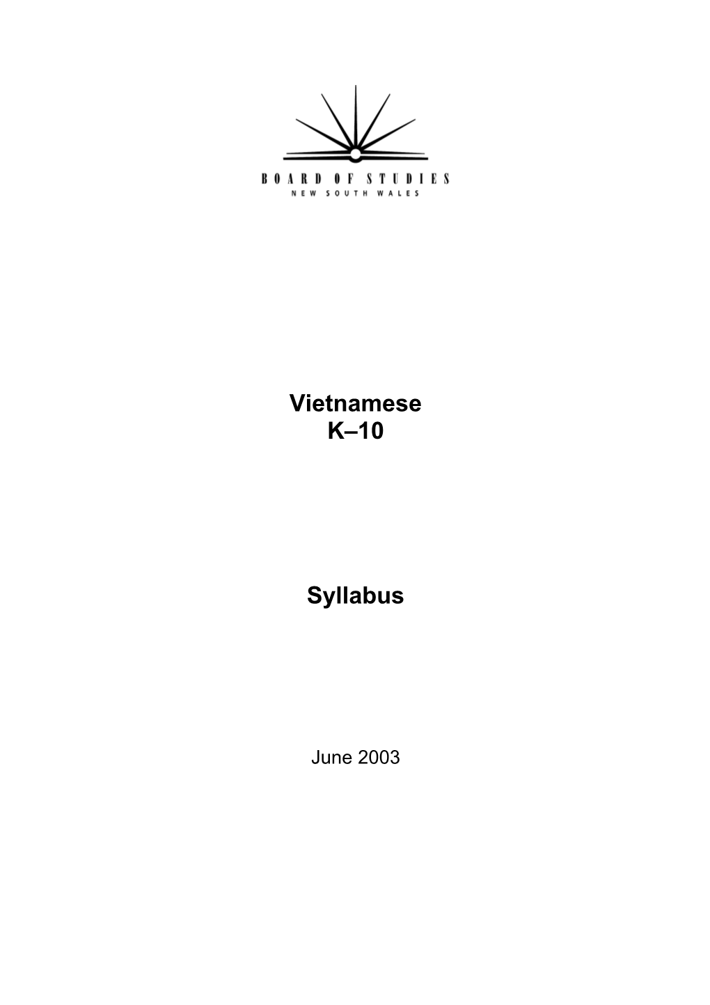 Vietnamese Syllabus Version 6