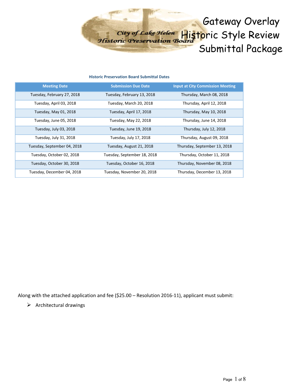 City of Lake Helen Building Permit Application