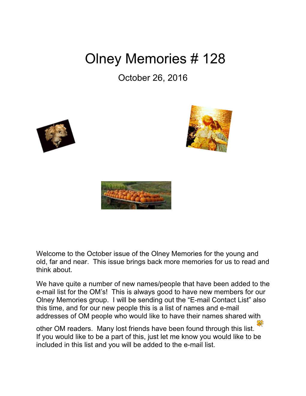 Olney Memories # 128