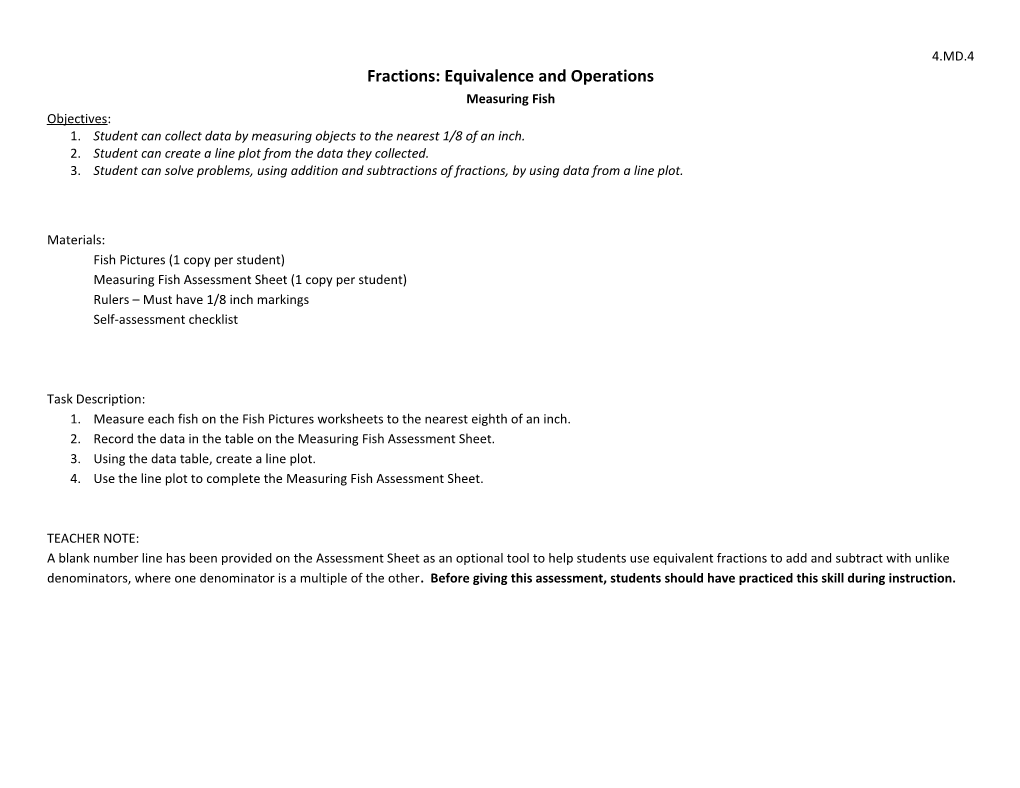 Fractions:Equivalence and Operations
