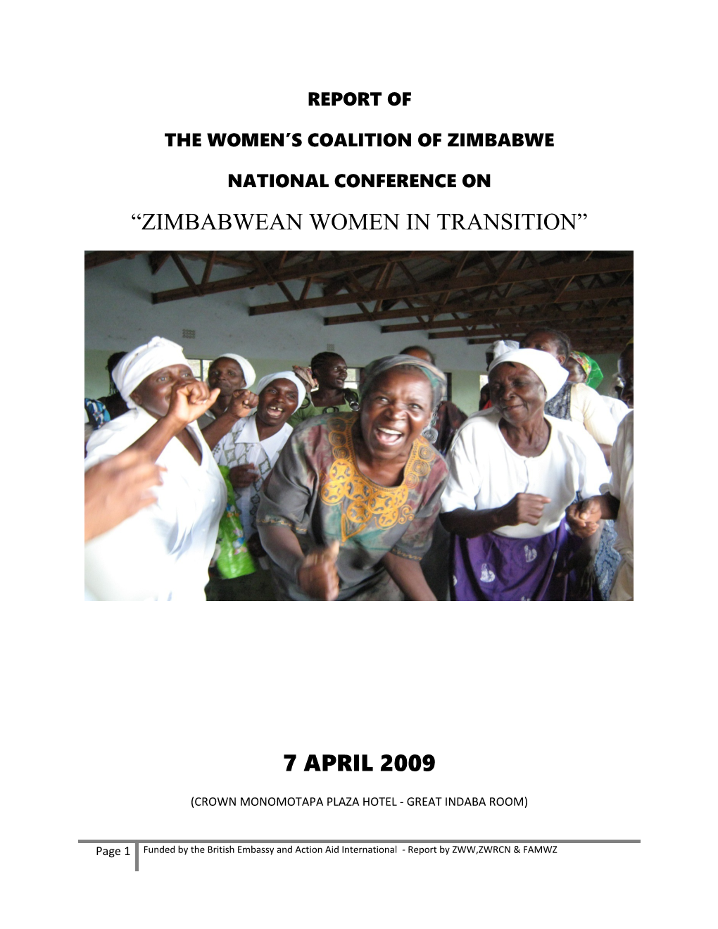 The Women S Coalition of Zimbabwe