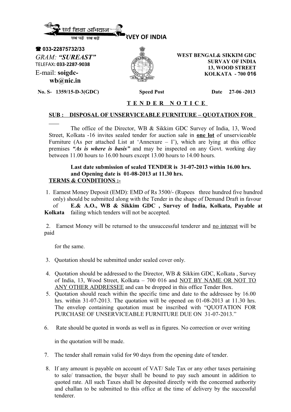 West Bengal& Sikkim Gdc