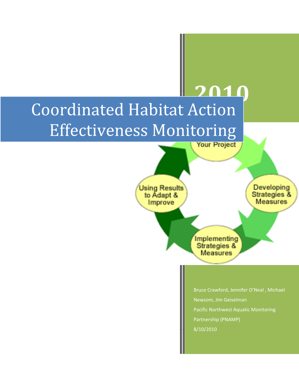 Coordinated Habitat Action Effectiveness Monitoring