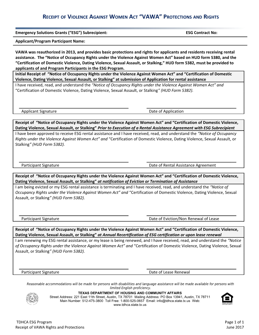 Receipt of Lead-Based Paint Notification