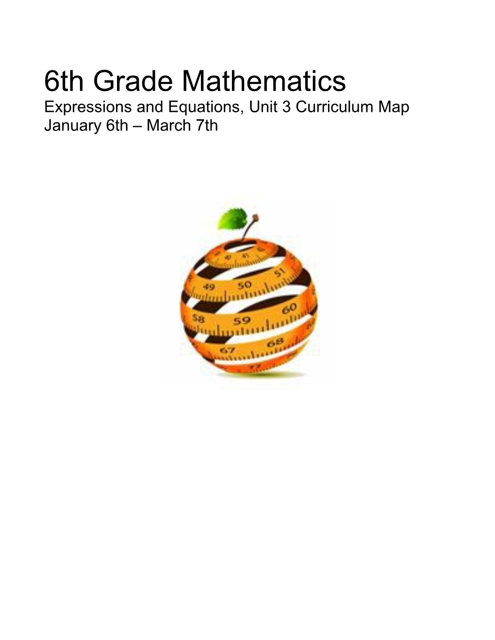 6Th Grade Mathematics