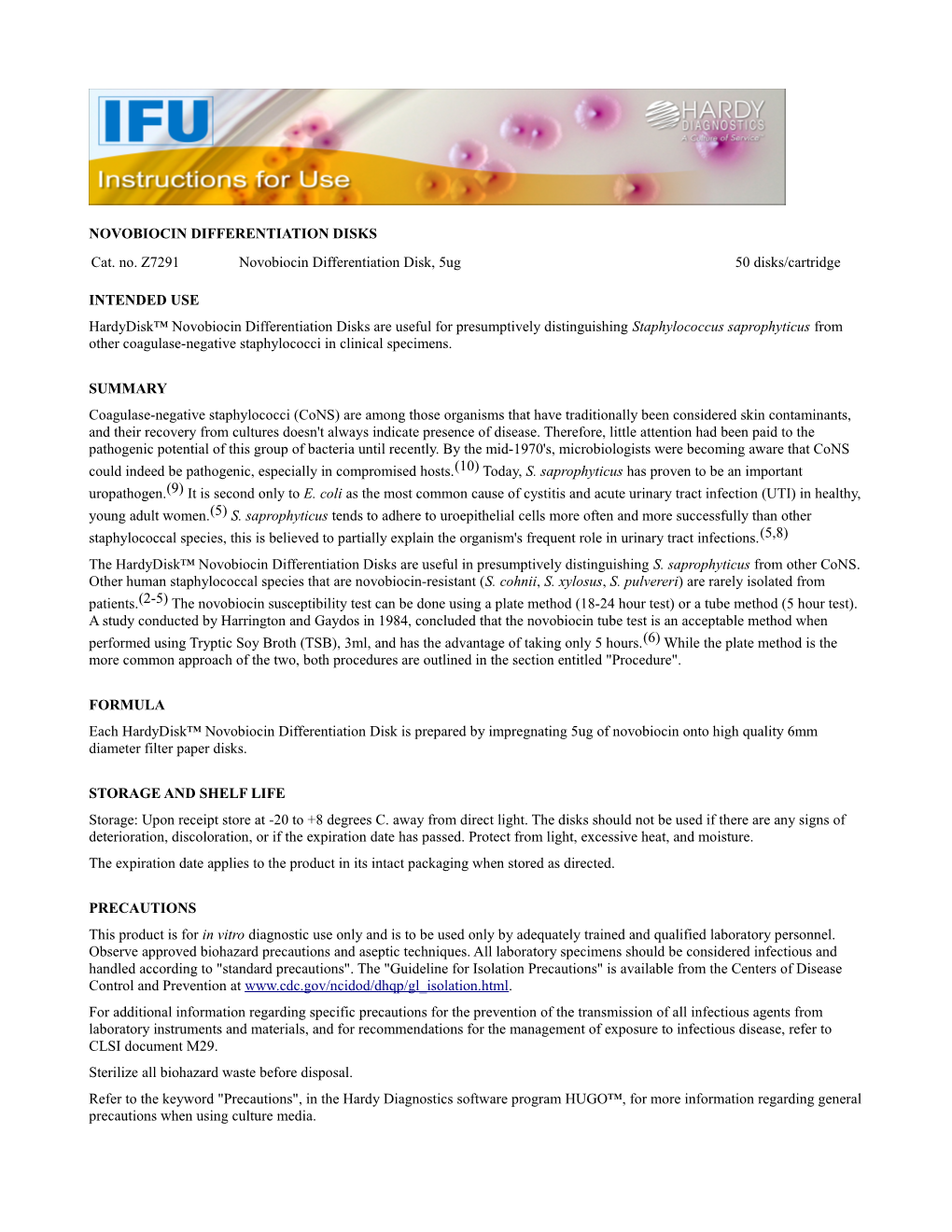 Novobiocin Differentiation Disks