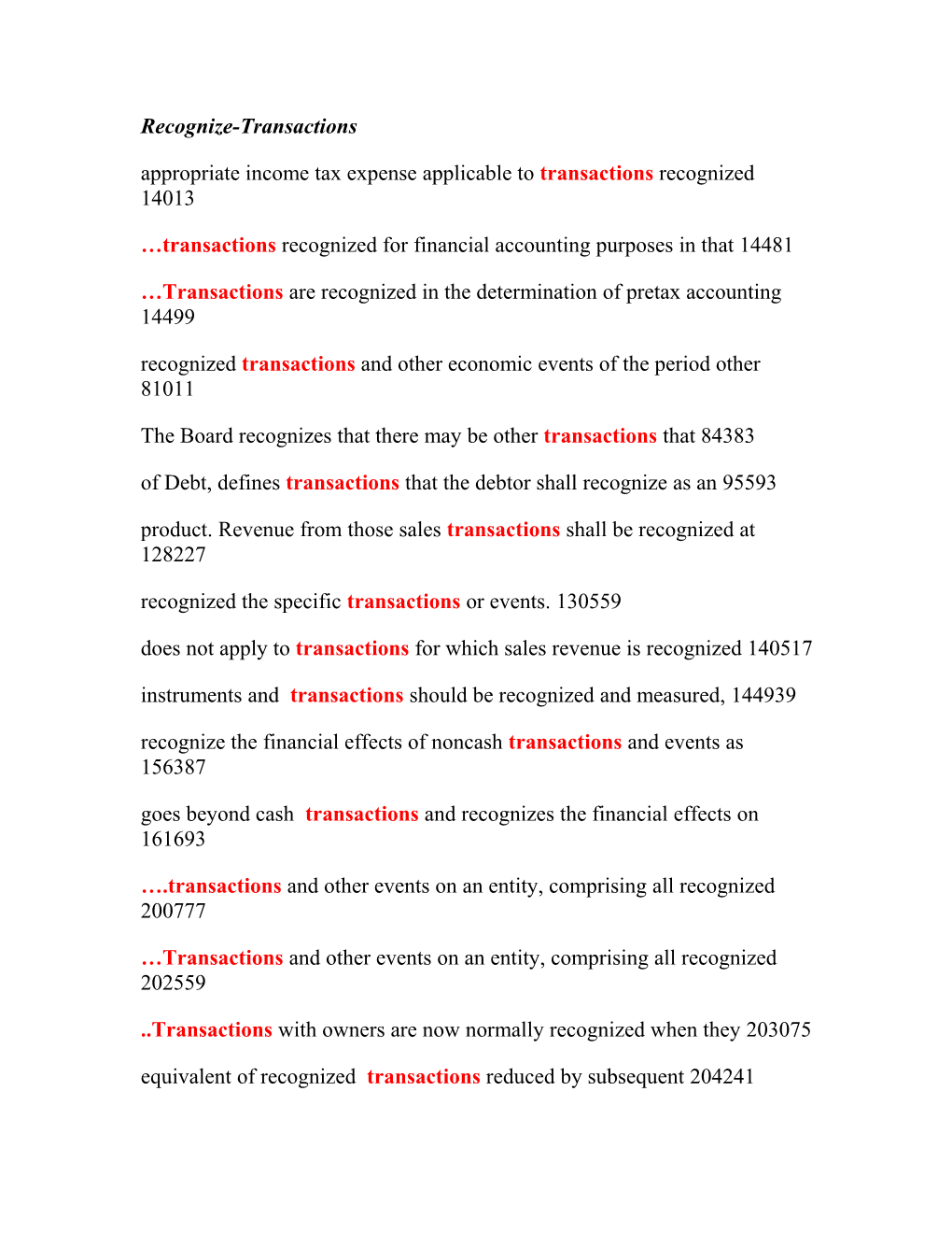 Recognize-Transactions