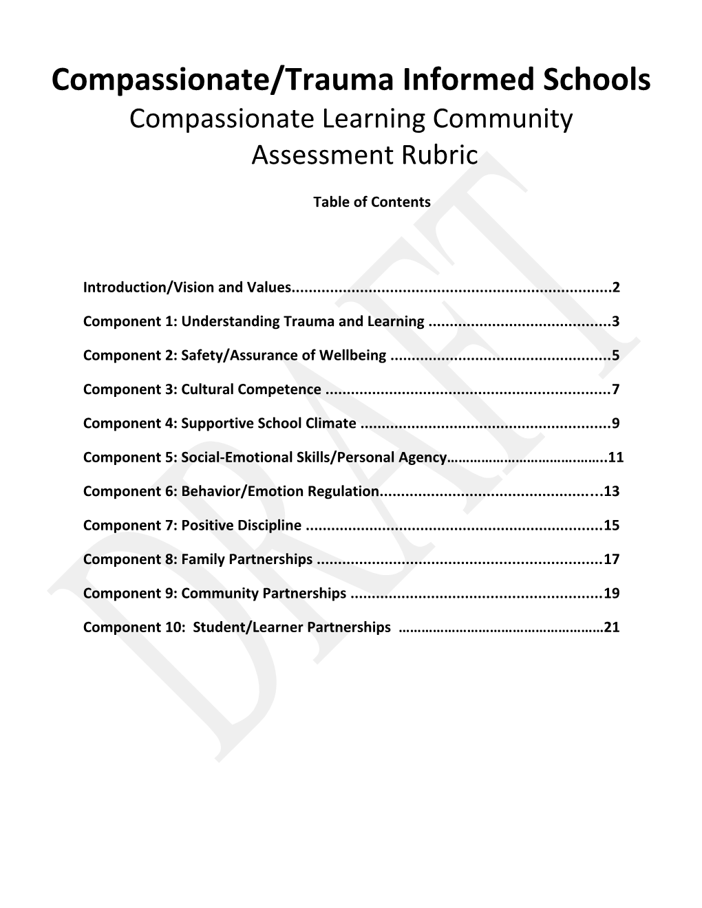 Compassionate/Trauma Informed Schools