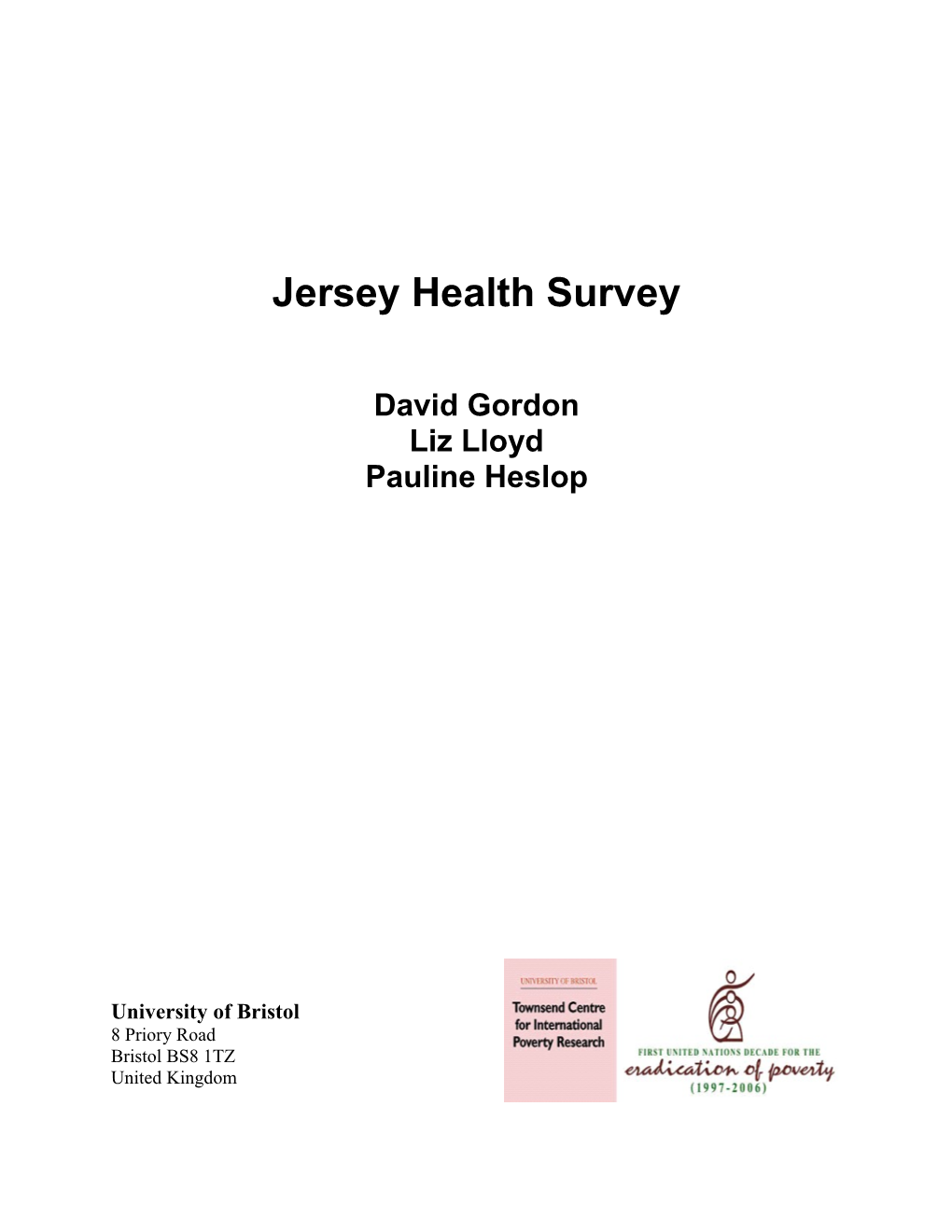 Jersey Health Survey