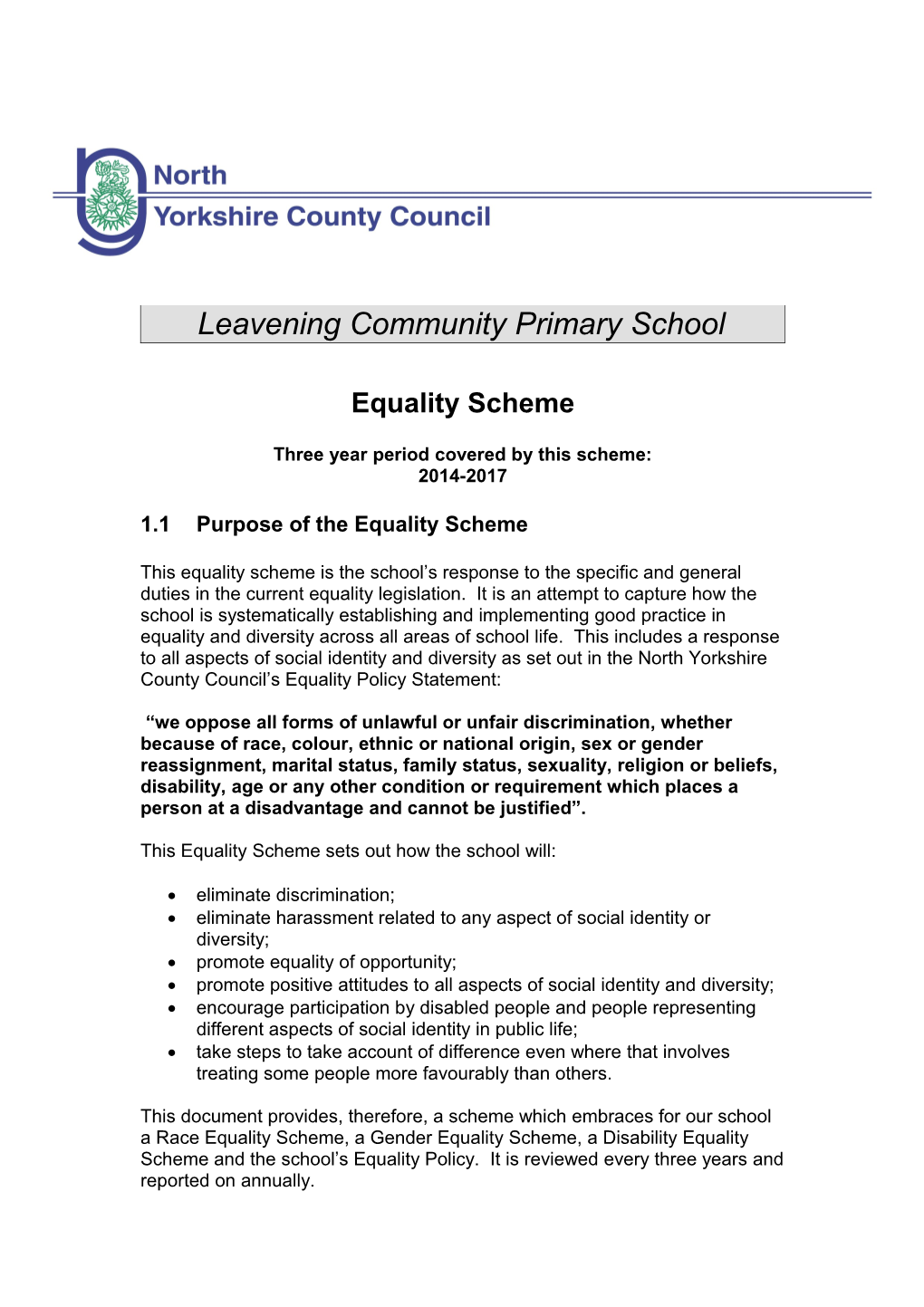 Model Equality Scheme