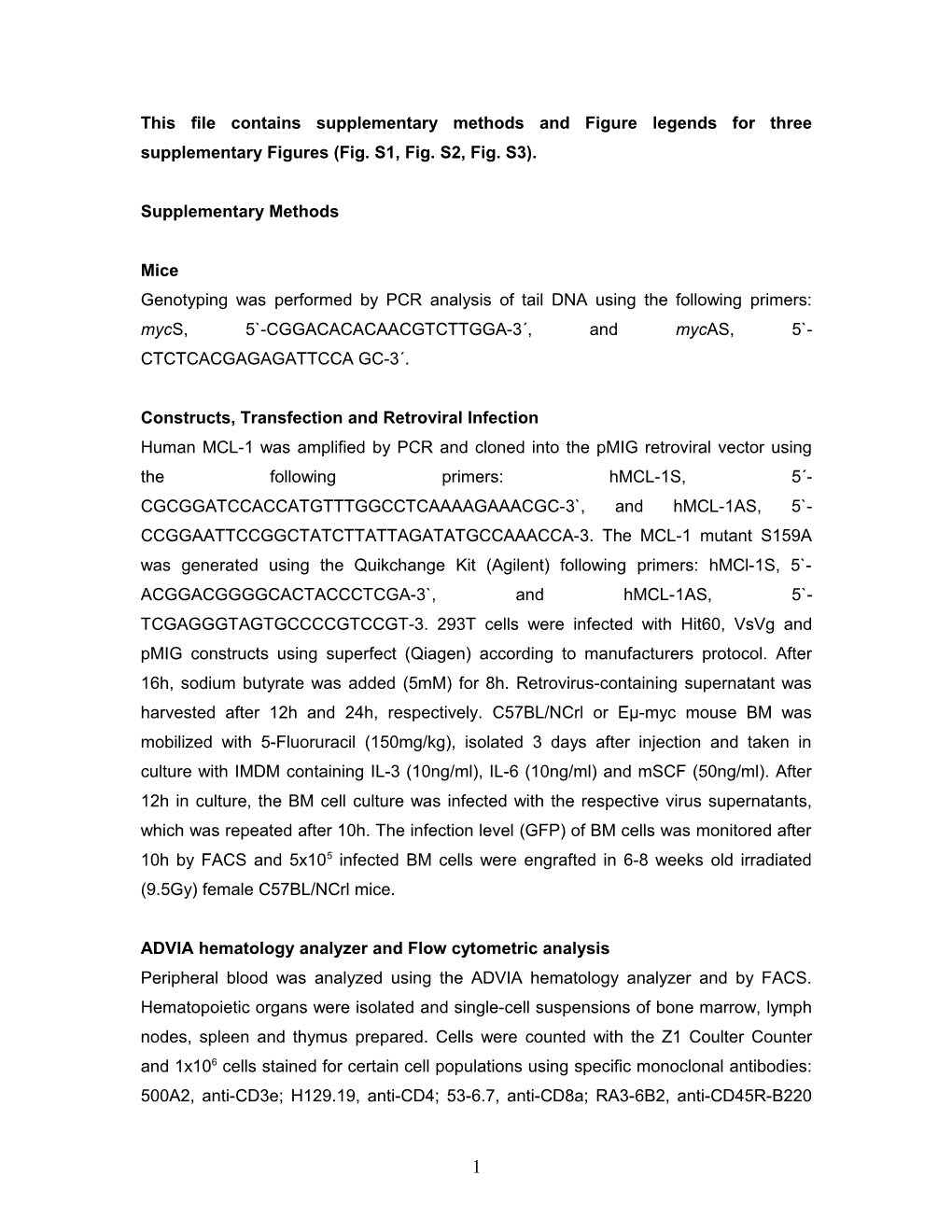 Constructs, Transfection and Retroviral Infection