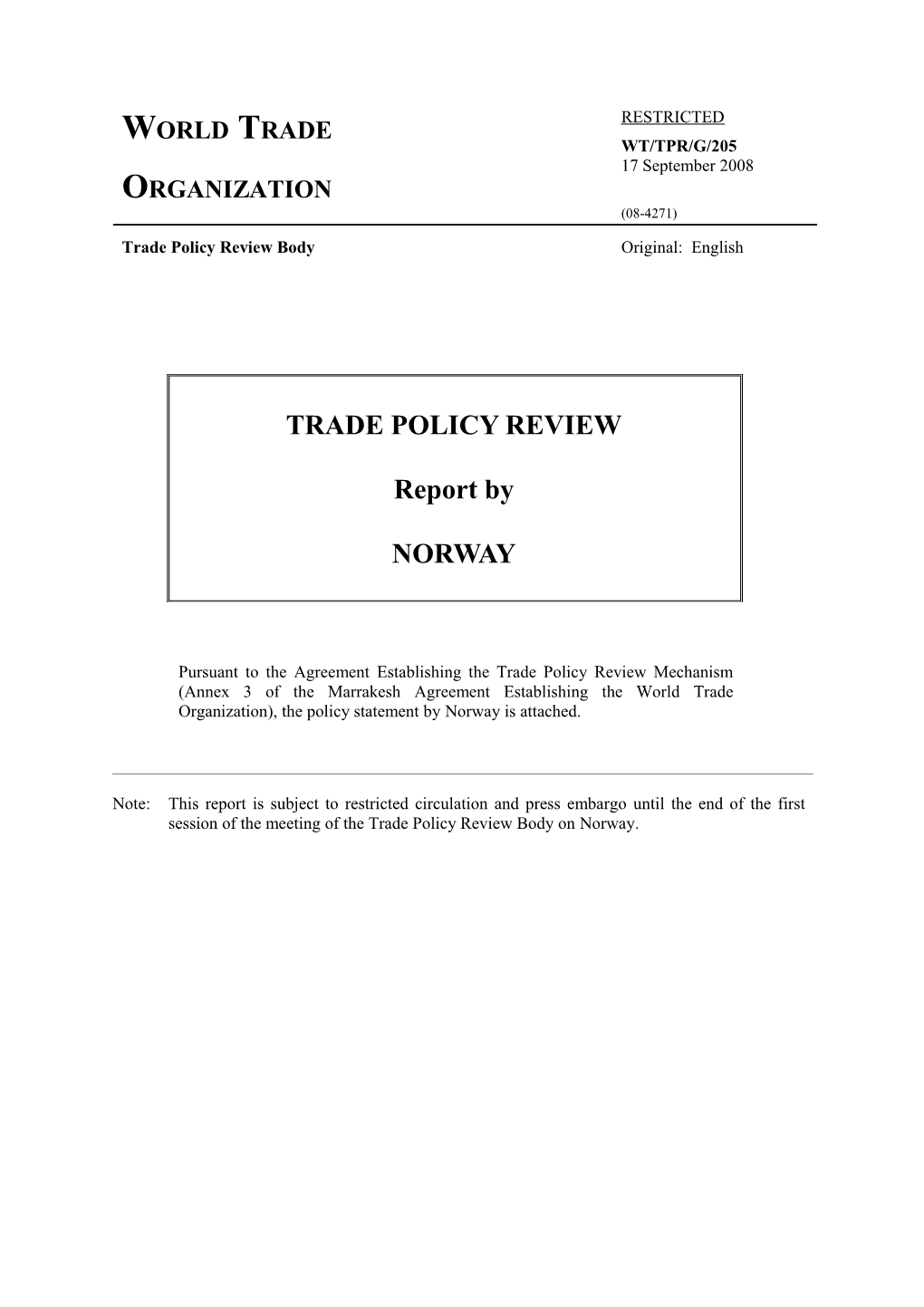 I.Introduction: TRADE and ECONOMIC POLICY5