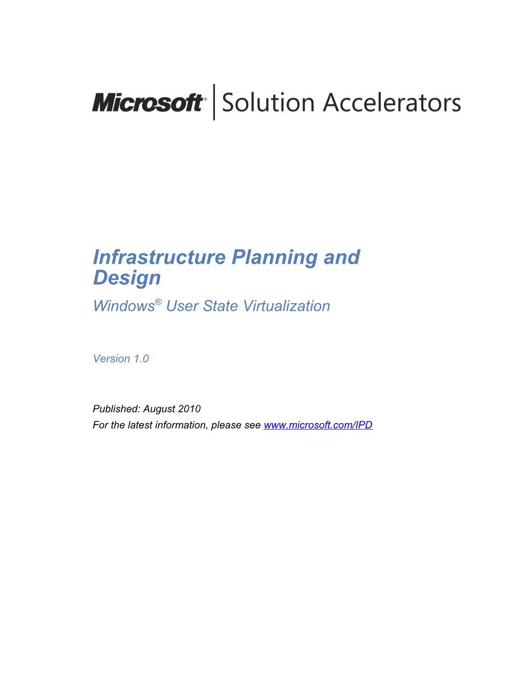 IPD - Windows User State Virtualization