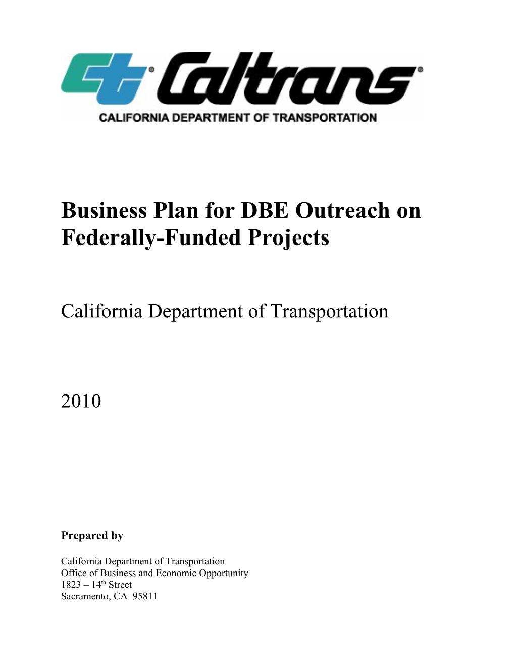 DBE Goals on Federally Funded Projects