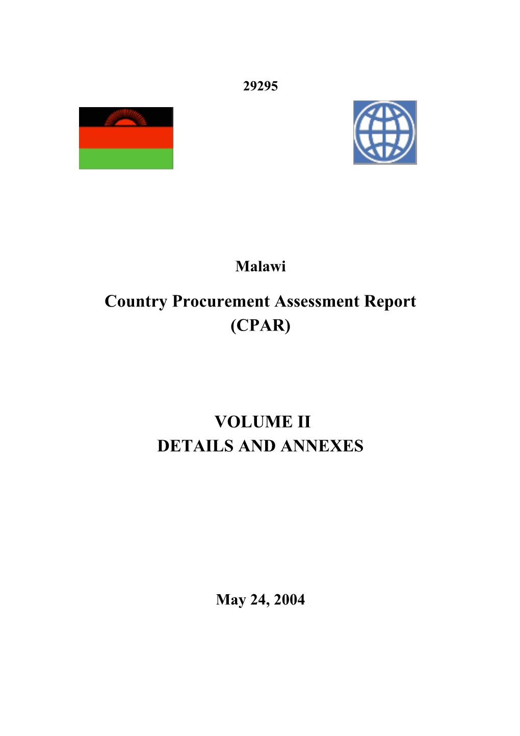 Country Procurement Assessment Report