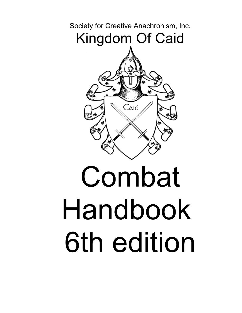 The Combat Handbook of Caid
