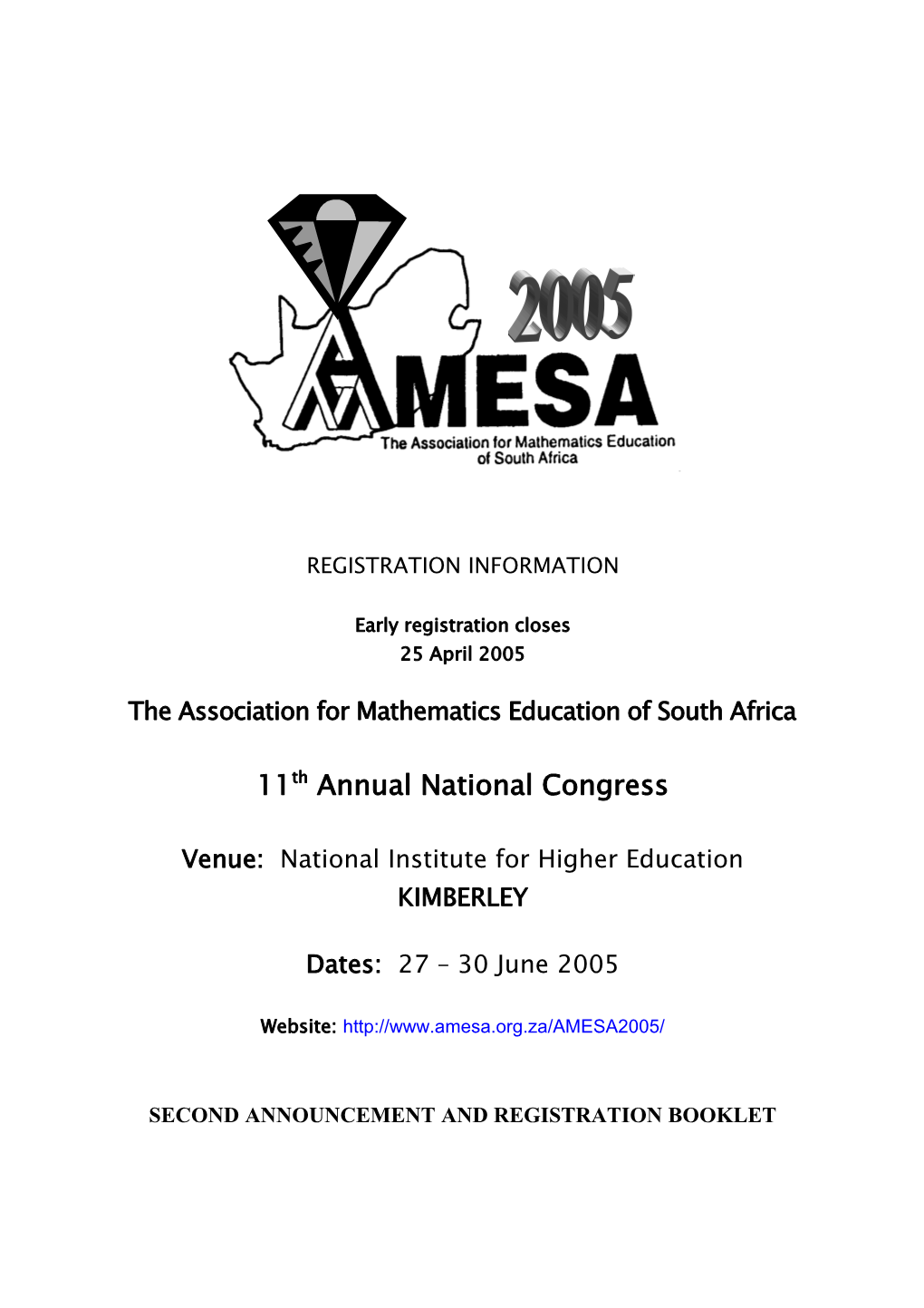 The Association for Mathematics Education of South Africa