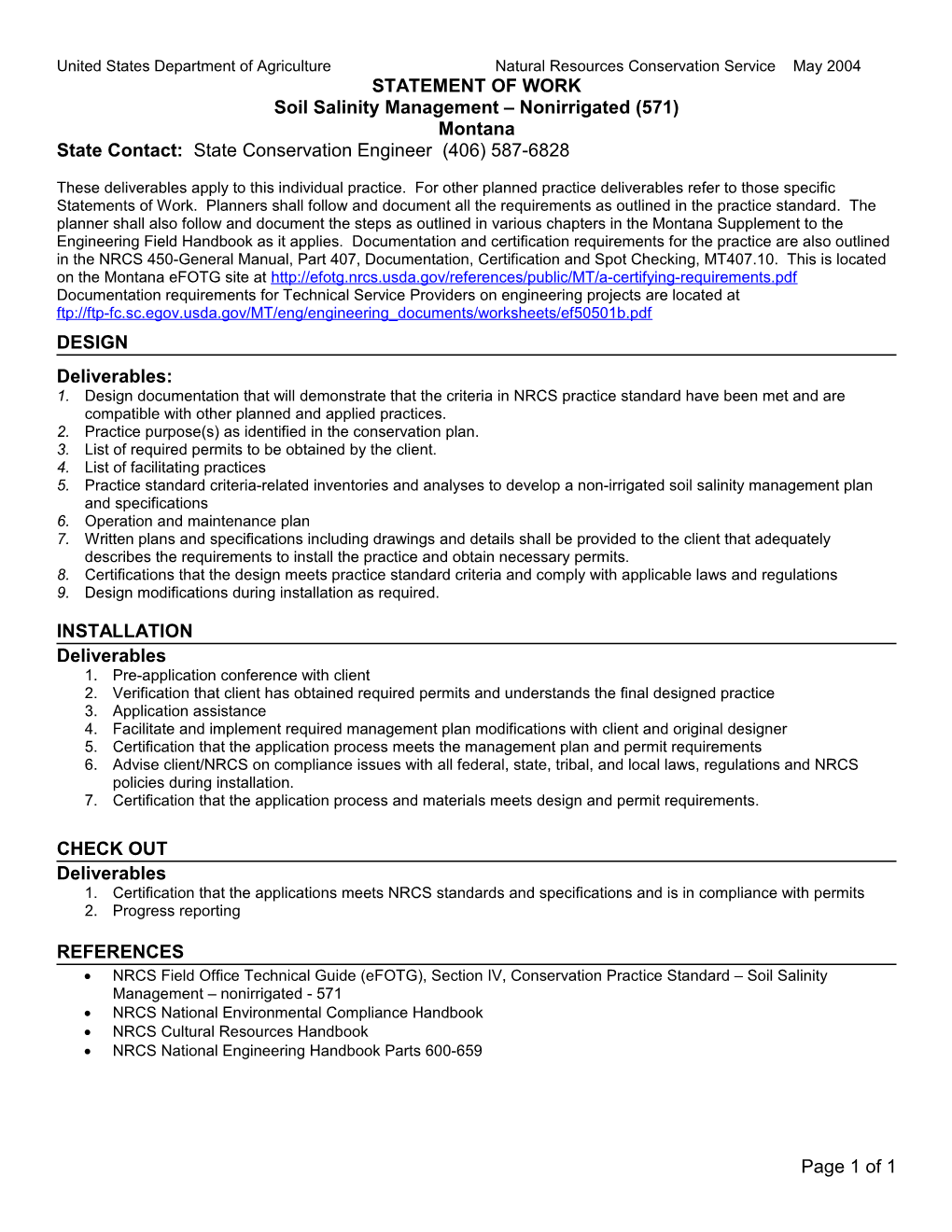 Soil Salinity Management Nonirrigated (571)