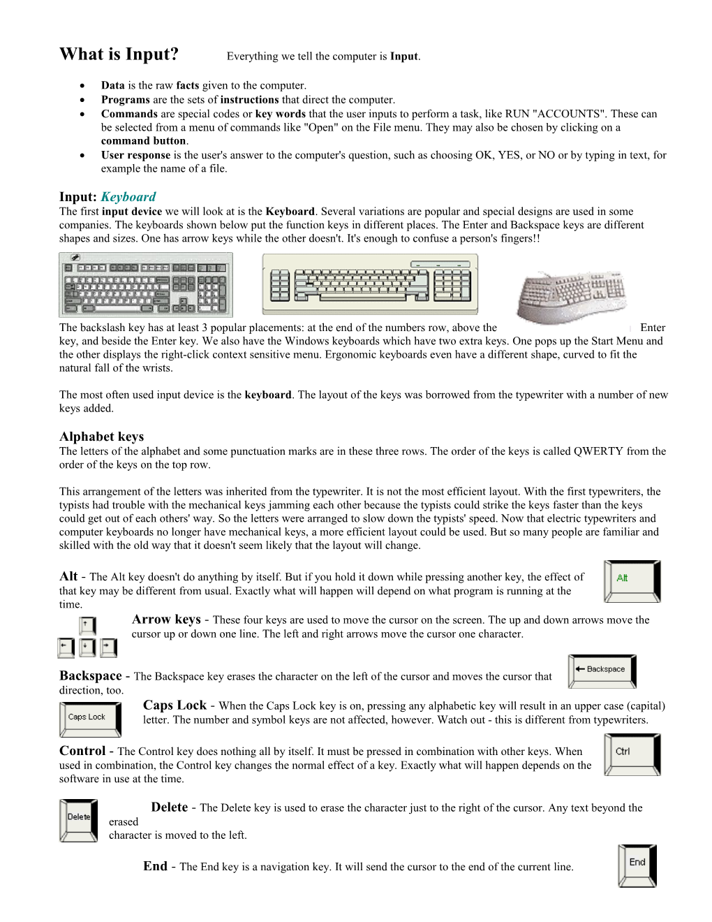 What Is Input