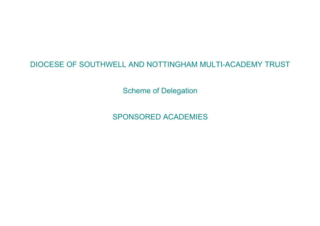 Diocese of Southwell and Nottinghammulti-Academy Trust