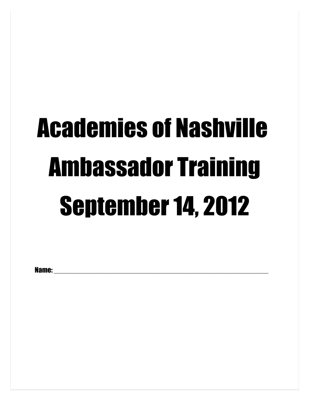 Academies of Nashville