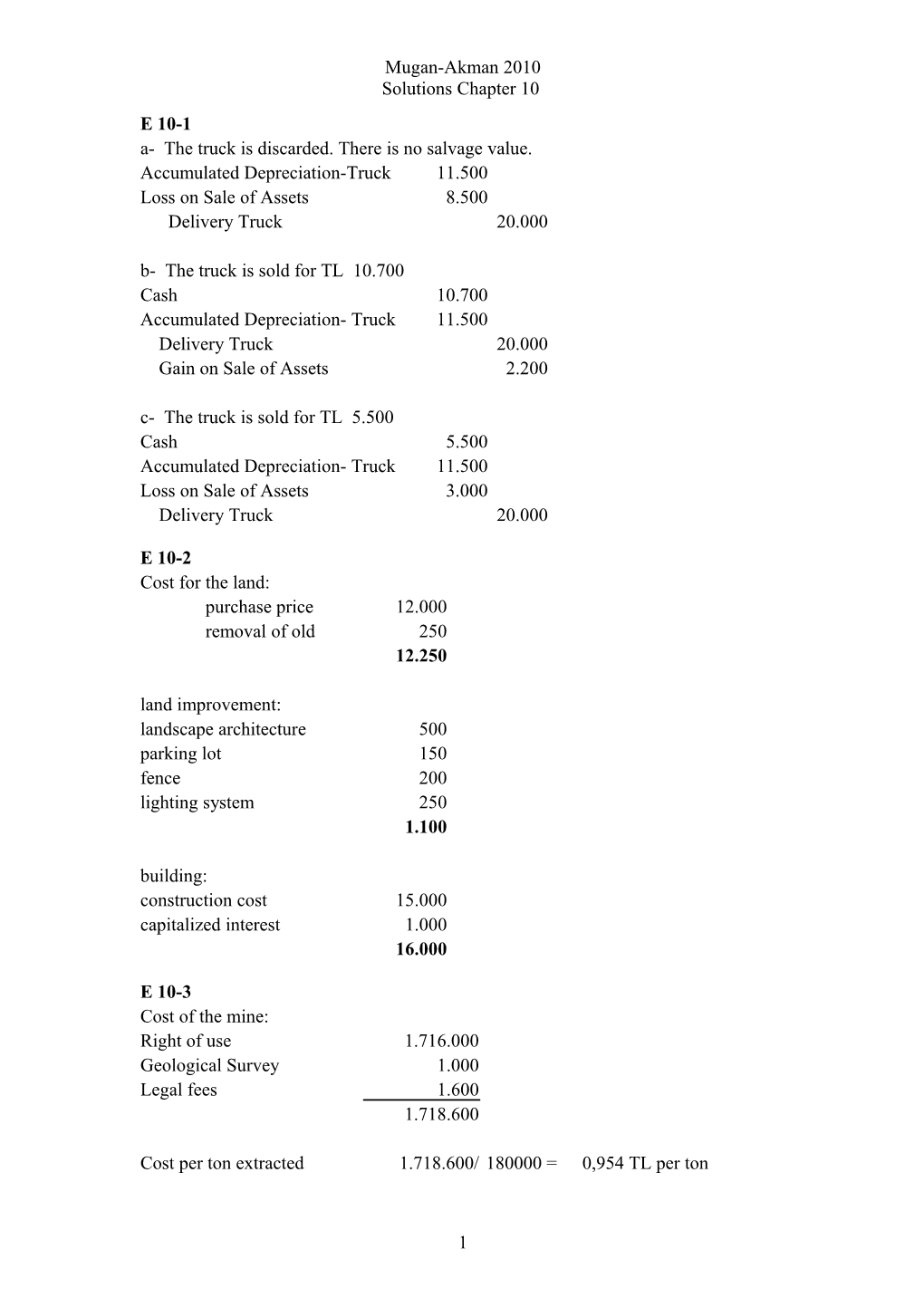 Solutions Chapter 10