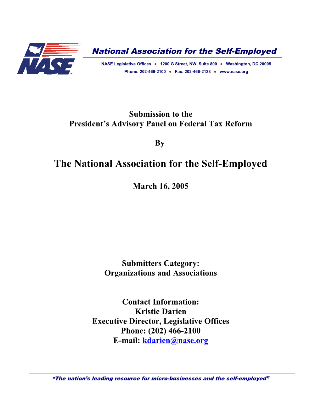 National Association for the Self-Employed