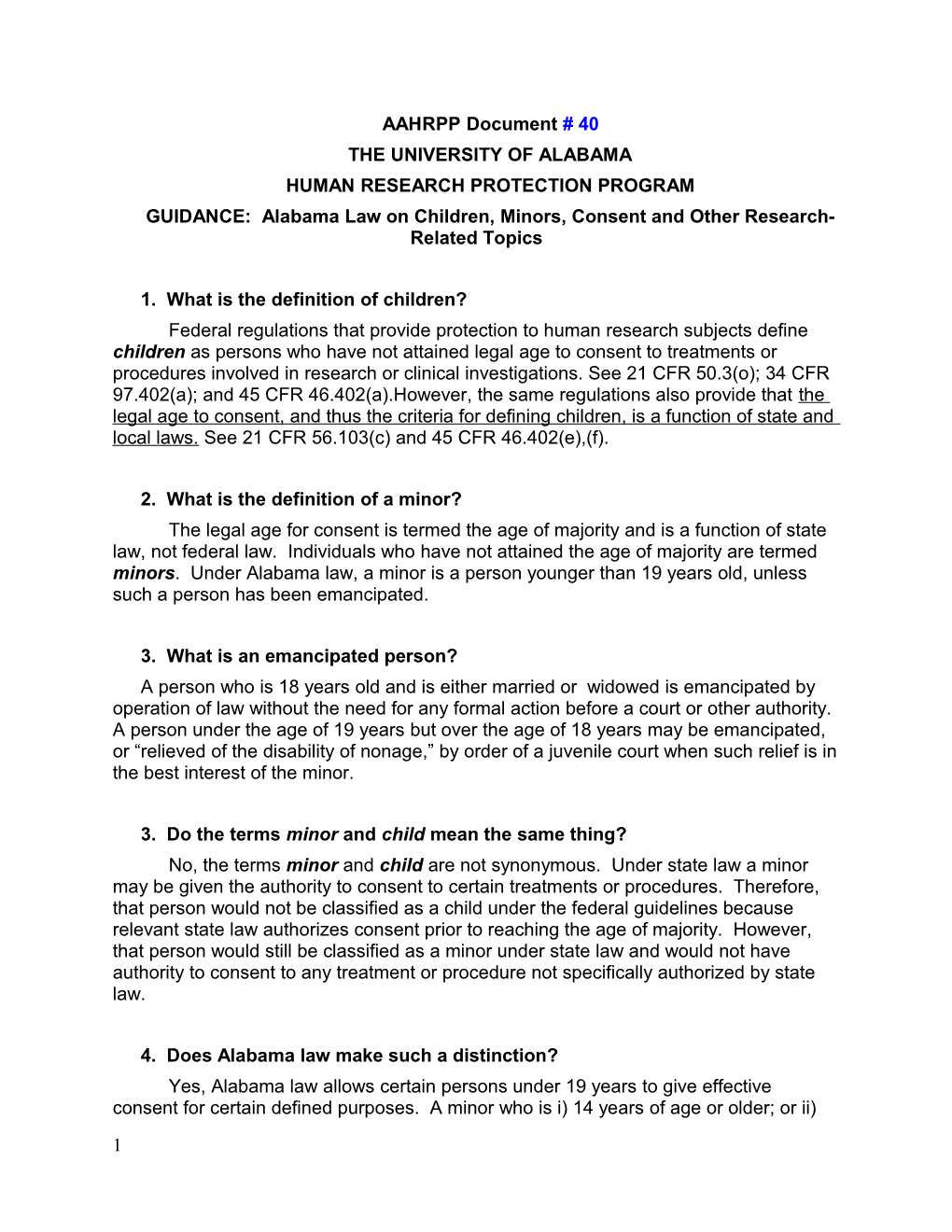 AAHRPP Document # 40