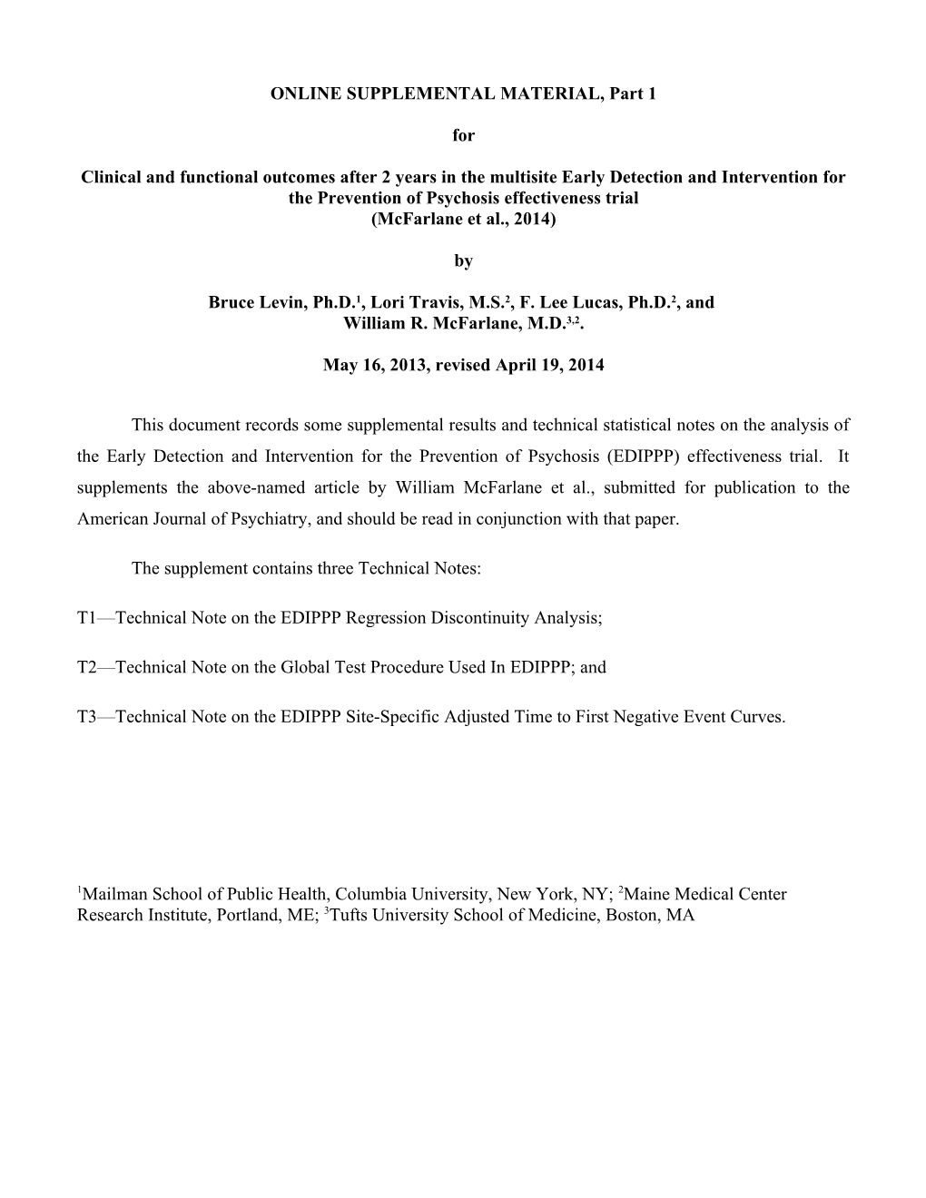 Technical Note on the Edippp Regression Discontinuity Analysis