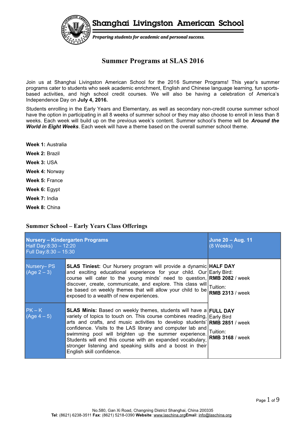 Summer Programs at SLAS 2016