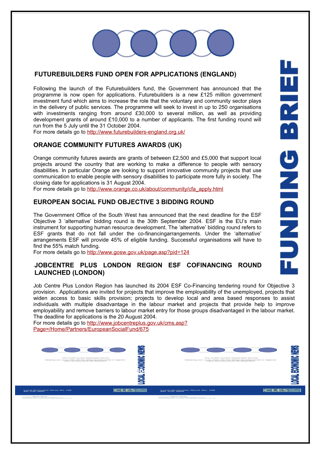 Futurebuilders Fund Open for Applications (England)