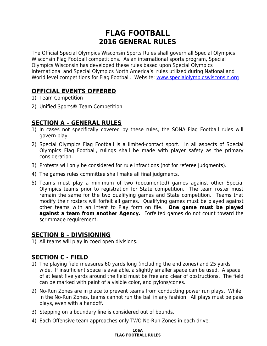 2016 General Rules
