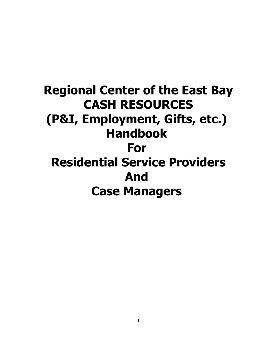 Regional Center of the East Bay