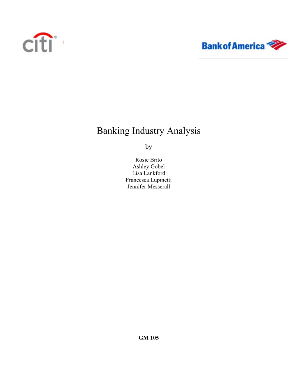 Banking Industry Analysis