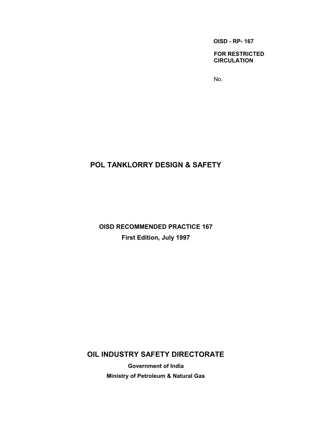 Pol Tanklorry Design & Safety