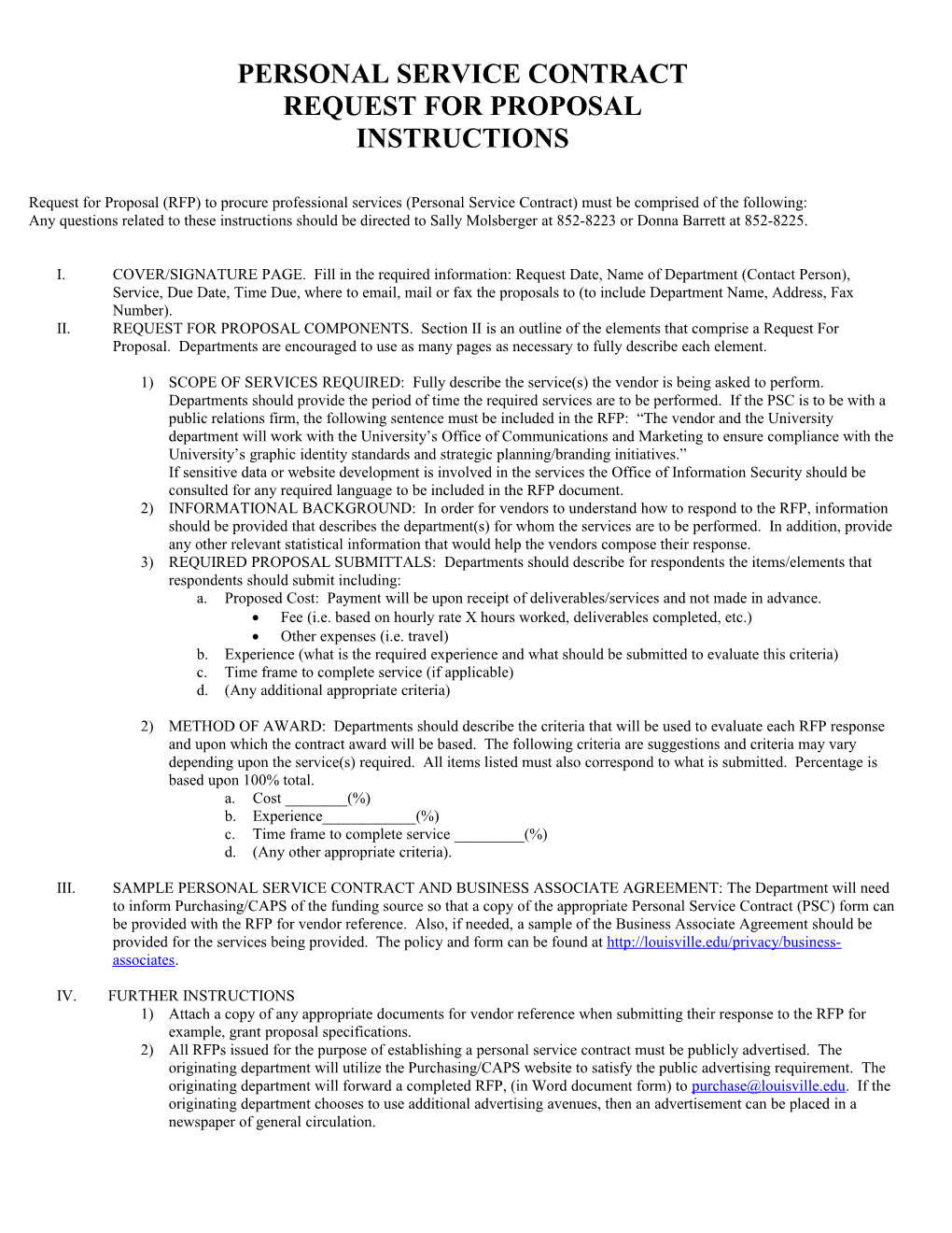 PSC RFP Instructions/Form