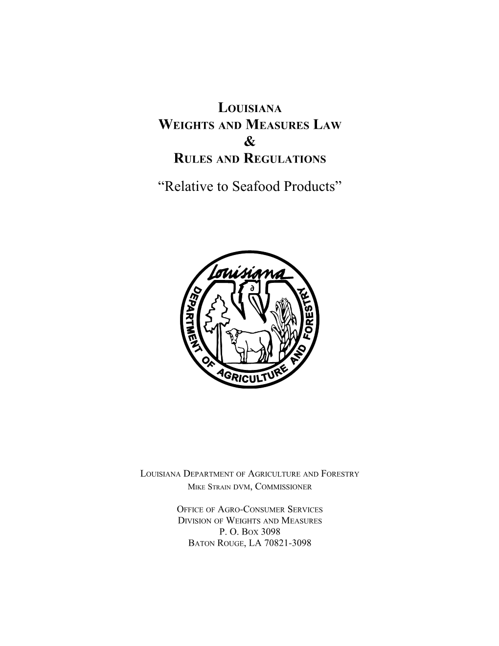 Weights and Measures Law