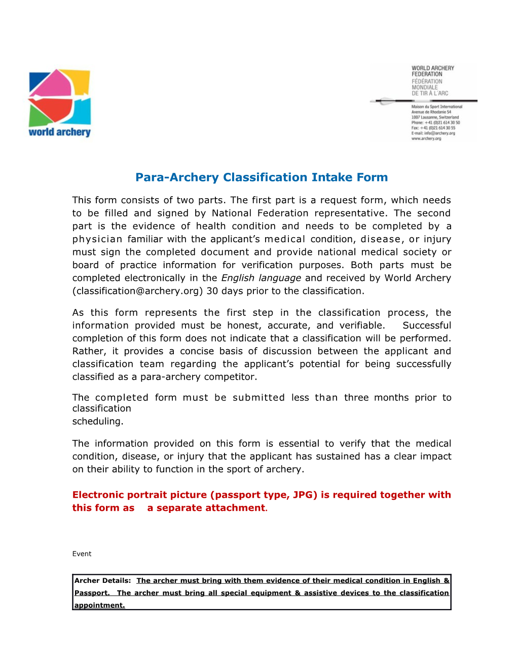 Para-Archeryclassificationintakeform