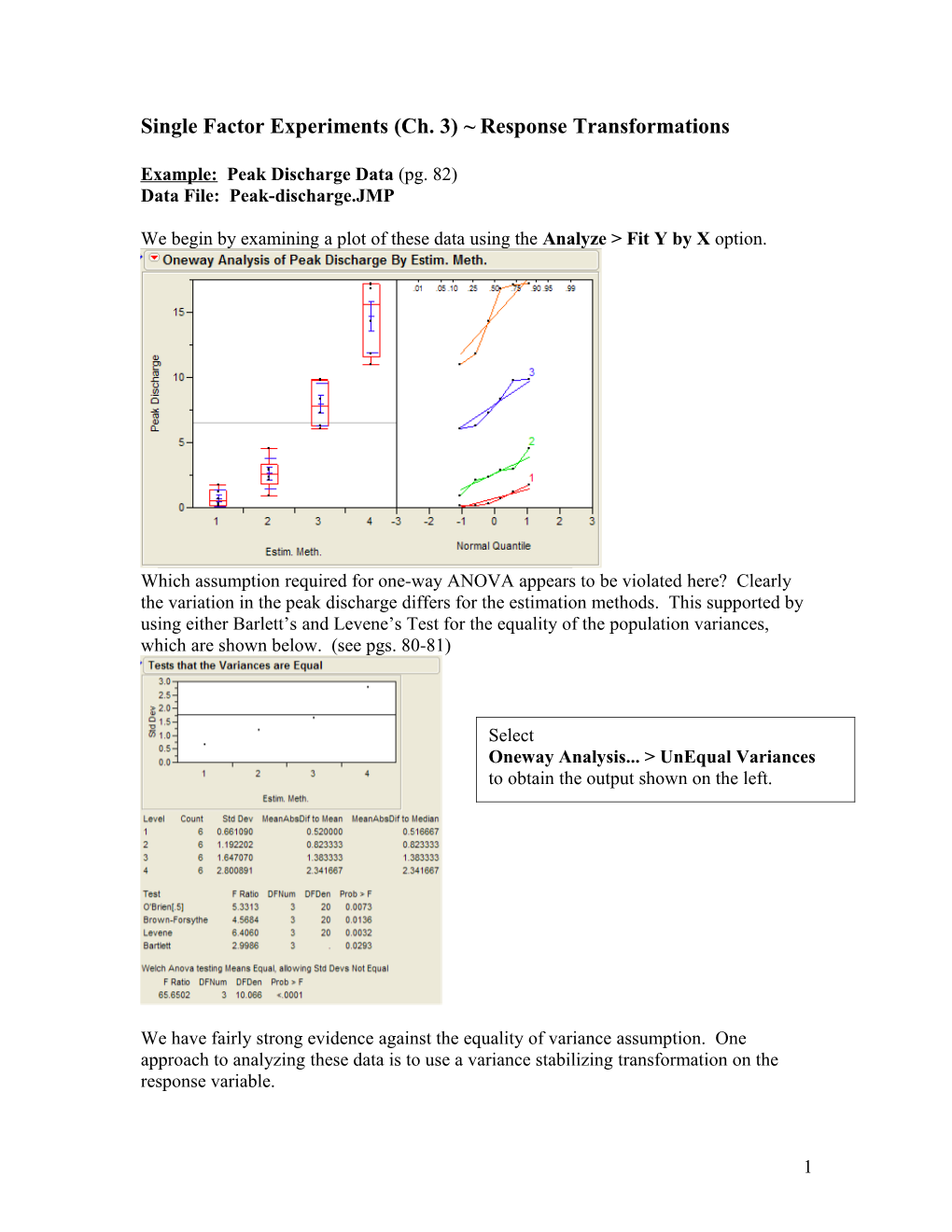 Single Factor Experiments (Ch