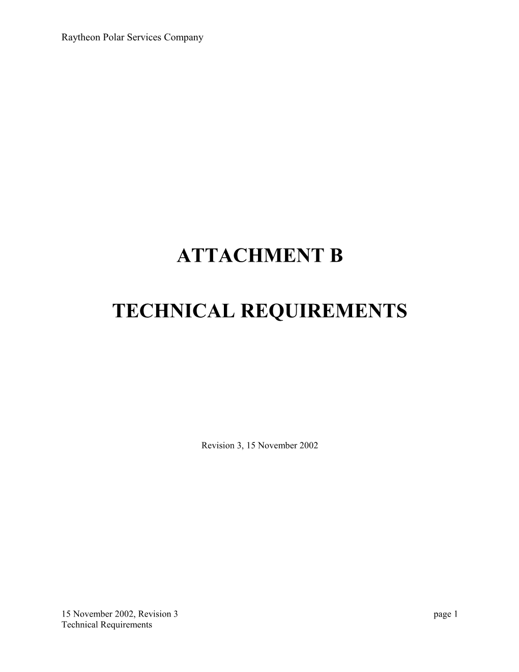 RVIB NATHANIEL B. PALMER-ATTACHMENT B: Technical Requirements